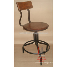 Super Durable Iron & Wood Bar Chair